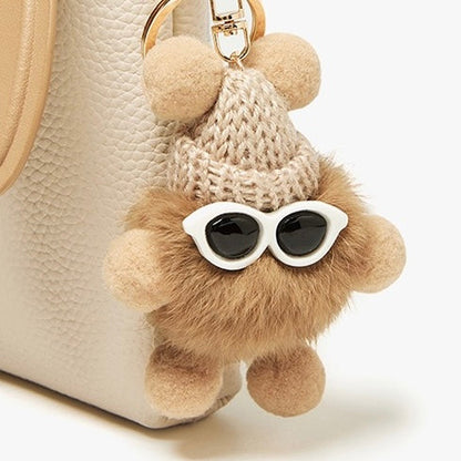 Konijn Echt Leer Mini Crossbody Telefoontasje