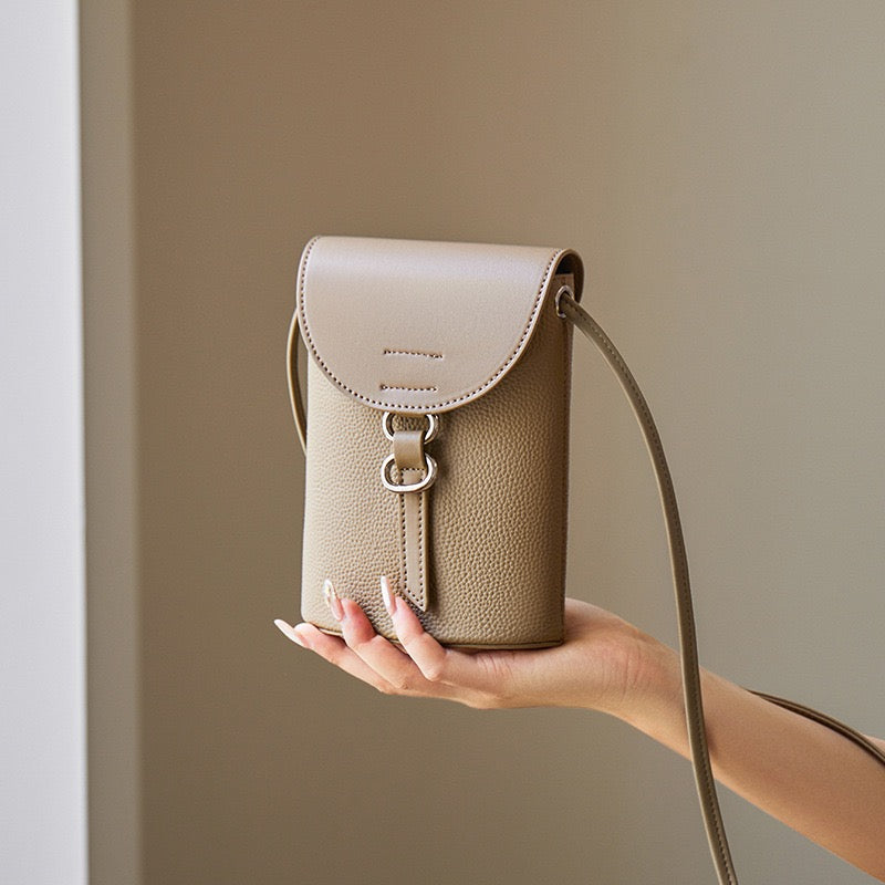 Echte Leder Mini Crossbody Handy Tasche