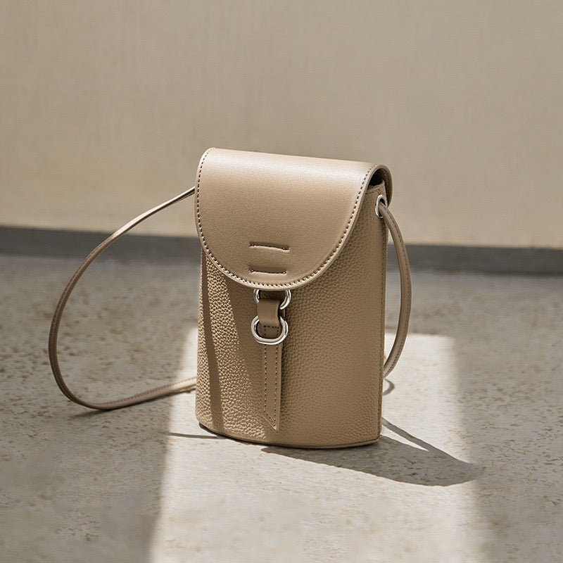 Echtes Leder Mini Crossbody Handytasche