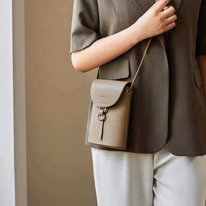 Echte Leder Mini Crossbody Handy Tasche