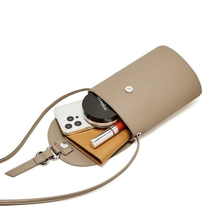 Echtes Leder Mini Crossbody Handytasche