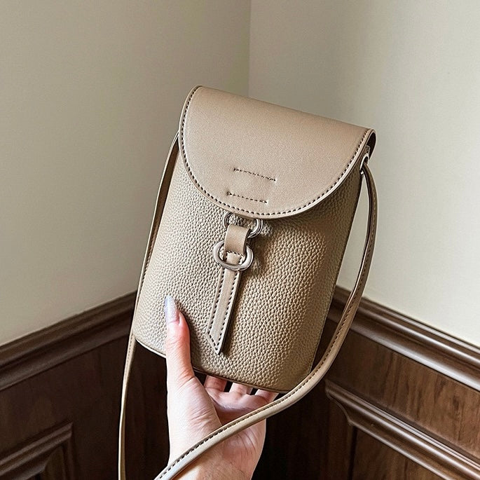 Echtes Leder Mini Crossbody Handytasche