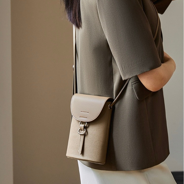 Echte Leder Mini Crossbody Handy Tasche