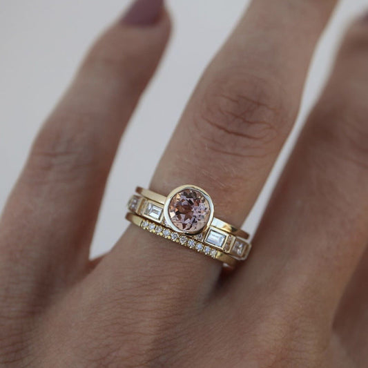 Isadora™ | Inlay Crystal Ring Set