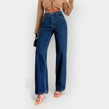 High-Waist Jeans mit weitem Schnitt