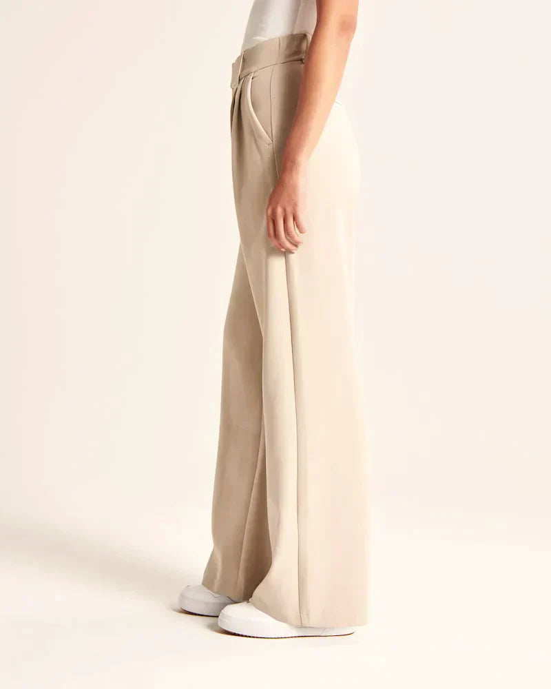 Monelle™ | Elegante Weite Stoffhose