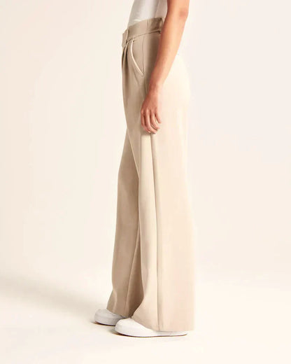 Monelle™ | Elegante Weite Stoffhose