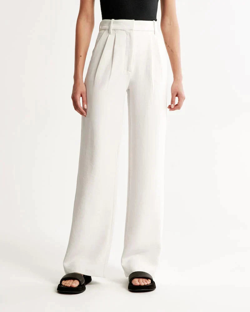 Monelle™ | Elegante Weite Stoffhose