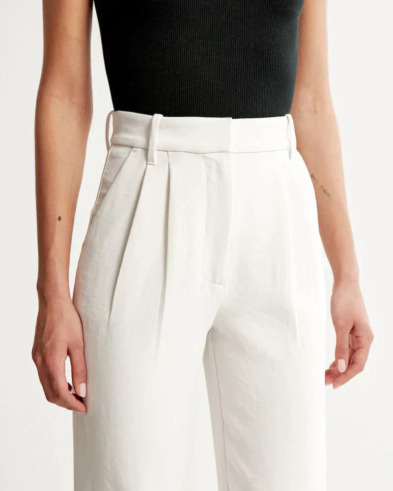 Monelle™ | Elegante Weite Stoffhose
