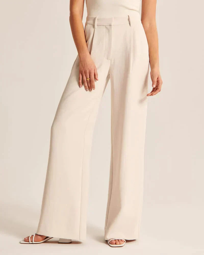 Monelle™ | Elegante Weite Stoffhose