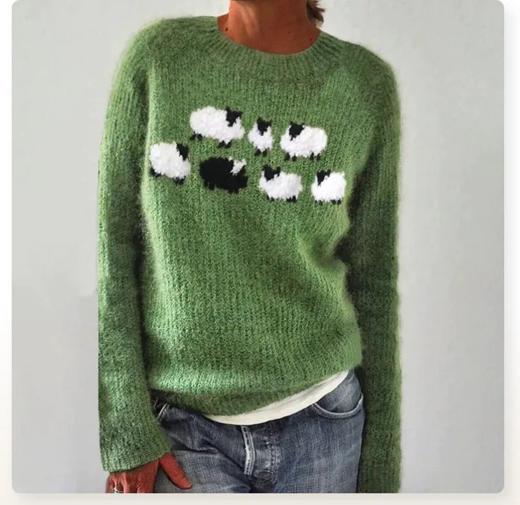 Poppy™ - Knusse Retro Trui