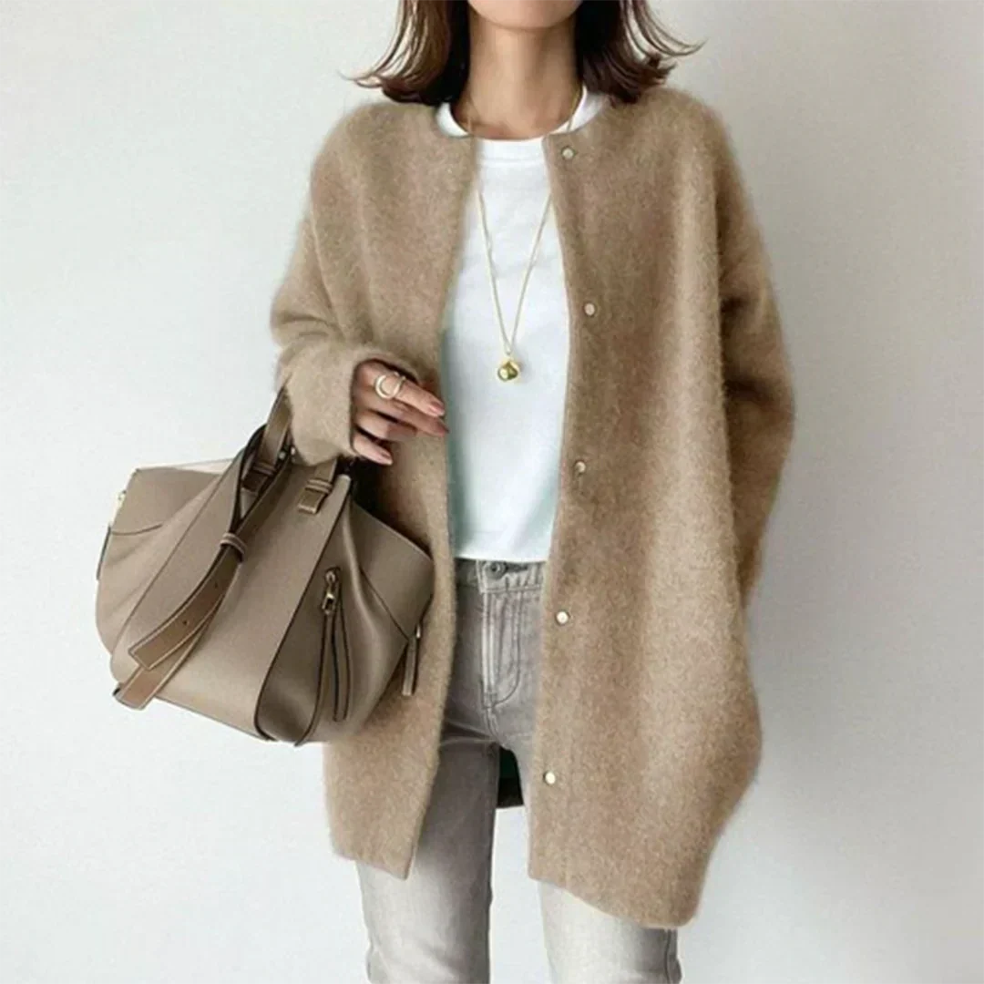 Grace – Klassischer Cardigan-Mantel