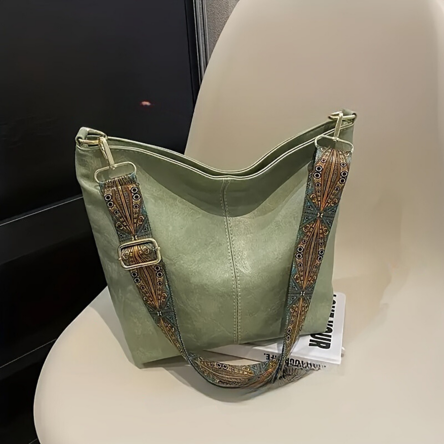 Kary - Sac rétro en cuir imperméable