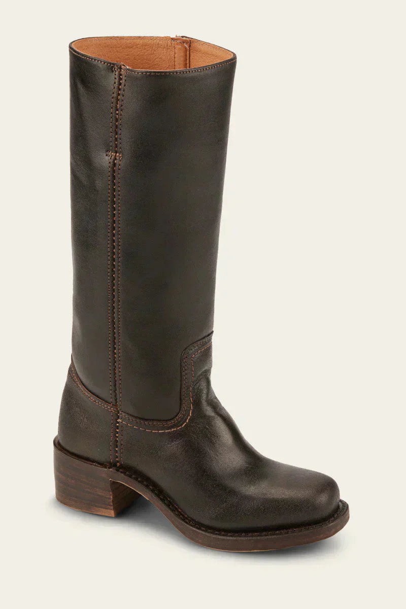 Kniehohe Stiefel mit Schmaler Passform und Strukturierter Sohle