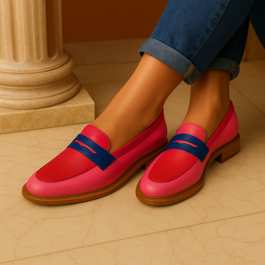 Ottillie™ | Moccasins met kleurrijke accenten