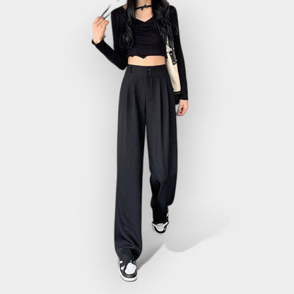 Wijde broek in Koreaanse stijl