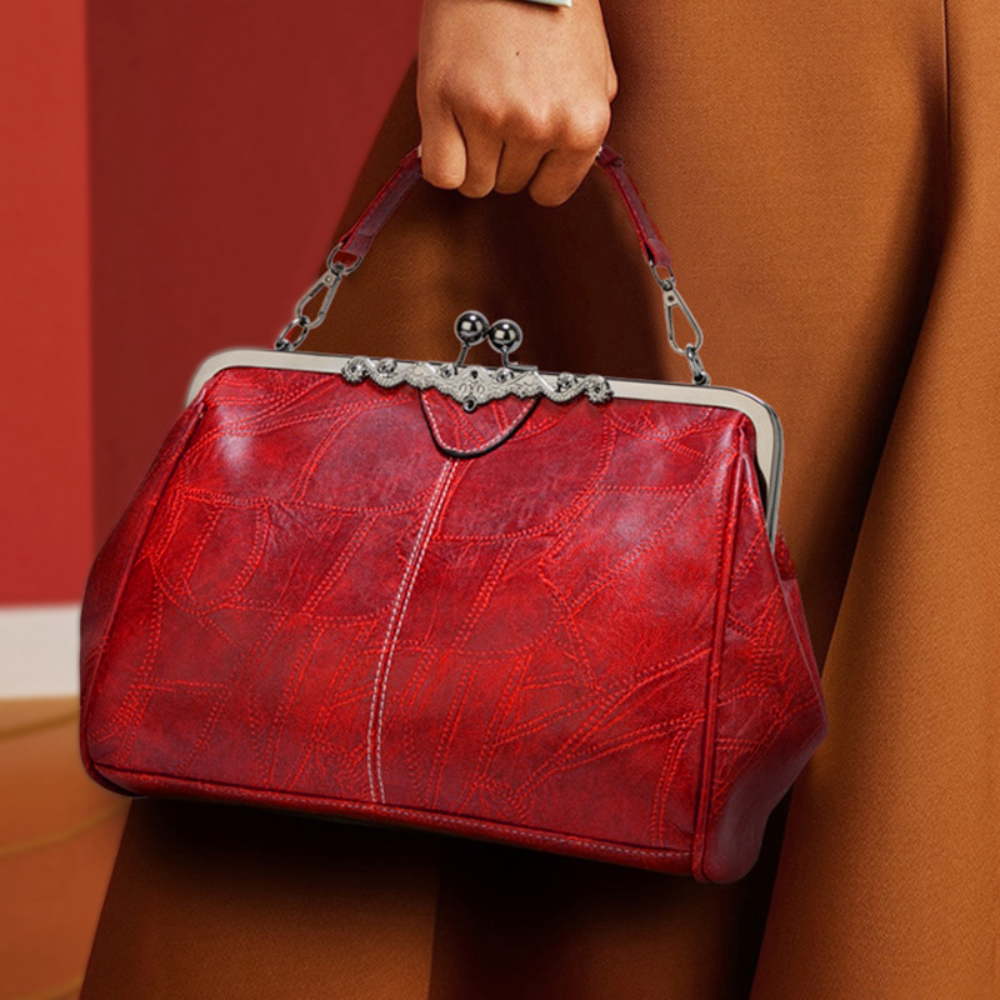 Mila | Zeitlose Vintage Tasche mit elegantem Riegelverschluss