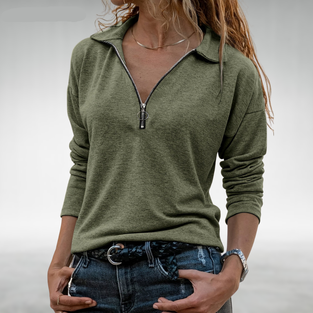 Nadine | Damen-Halbzippullover