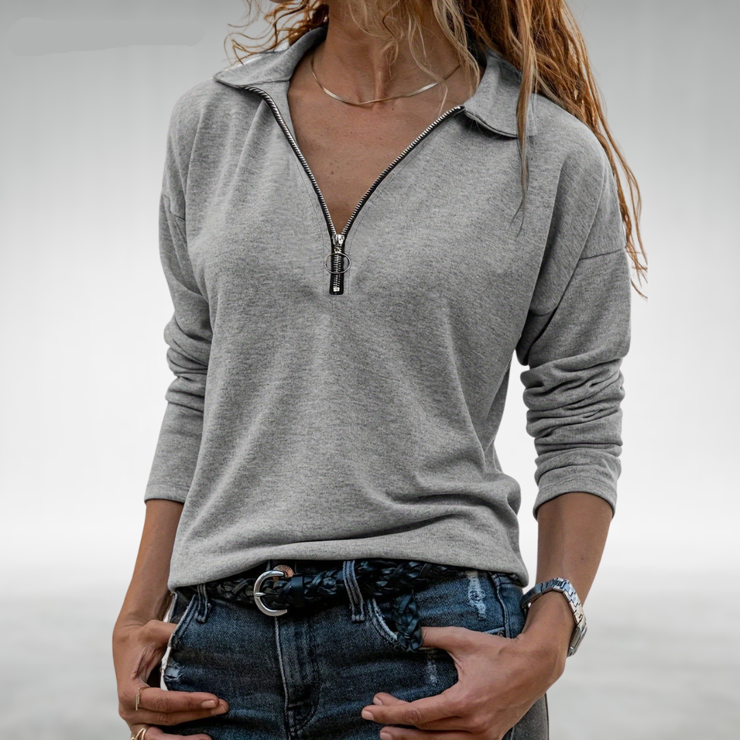 Nadine | Damen-Halbzippullover