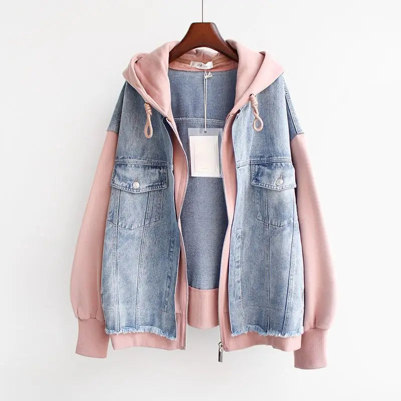 MIRA™ | Zweifarbige Jeansjacke