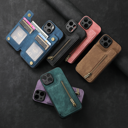 Heritage Leather iPhone Portemonneehoesje