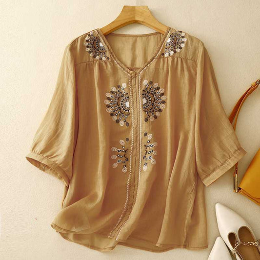 Georgia | Linnen blouse