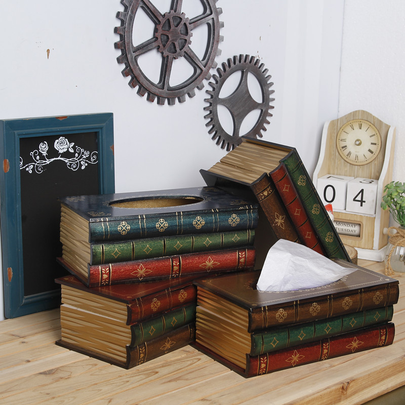 Tissuehouder met Boekdesign