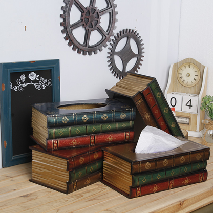 Tissuehouder met Boekdesign