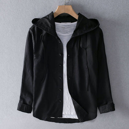 Ibiza-Kapuzenjacke mit Knopfleiste