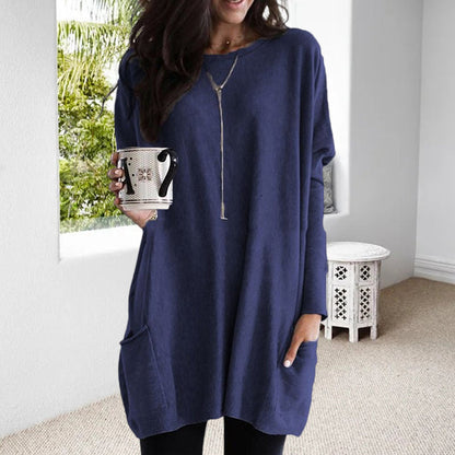 ELLE | Shirt dress met lange mouwen en zakken