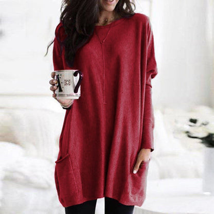 ELLE | Shirt dress met lange mouwen en zakken