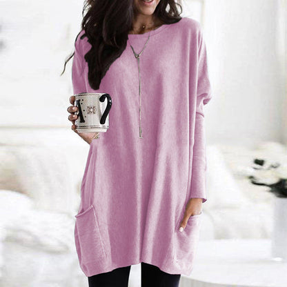 ELLE | Shirt dress met lange mouwen en zakken