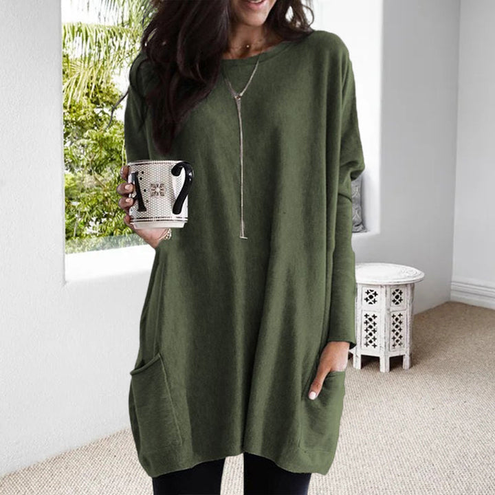 ELLE | Shirt dress met lange mouwen en zakken
