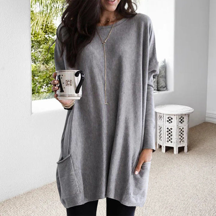 ELLE | Shirt dress met lange mouwen en zakken