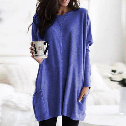 ELLE | Shirt dress met lange mouwen en zakken
