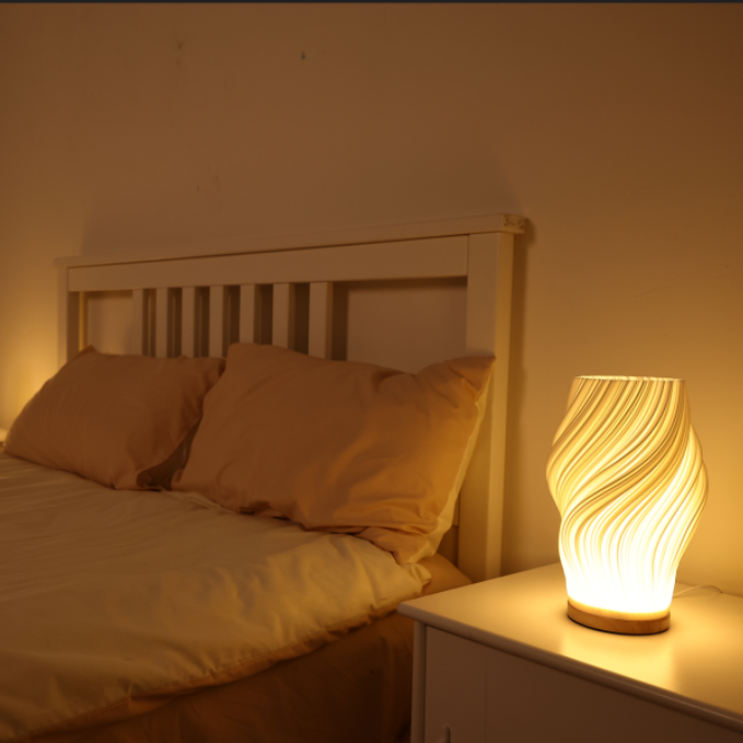 Serene wavecrest lamp