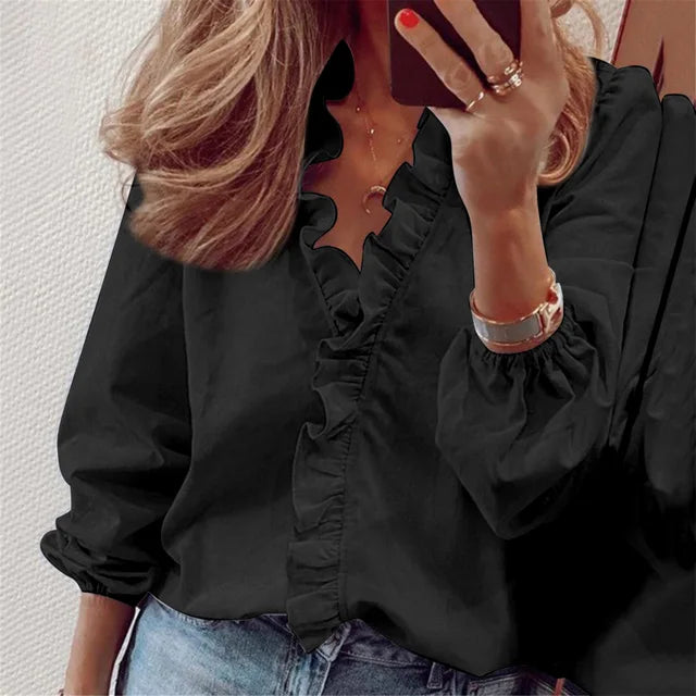 Jana | Zomers ruches shirt