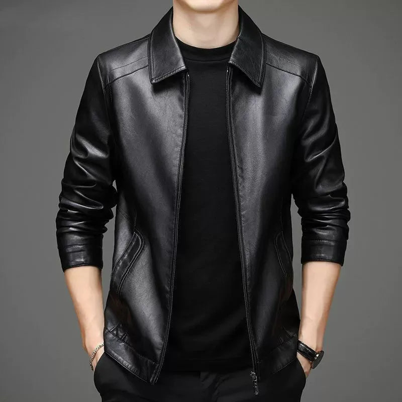 Casual leren jack