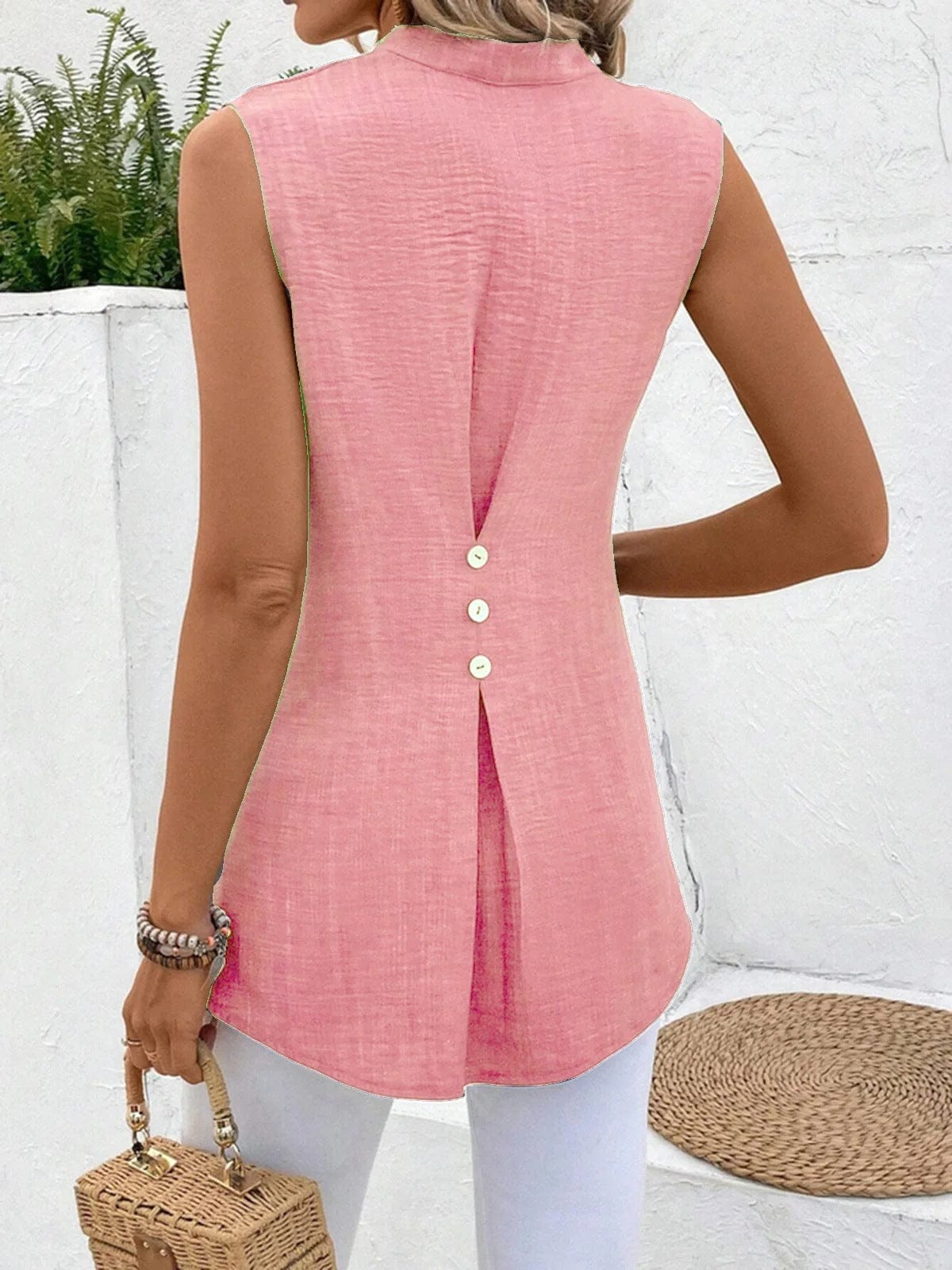 Elowen Bluse mit Rückenknopfleiste