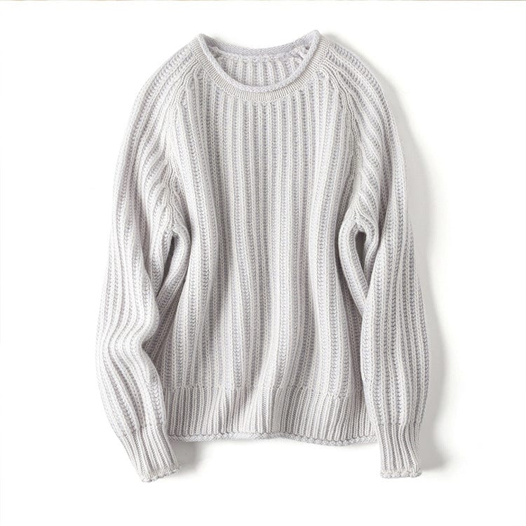 Serena Comfortabele Pullover met Los Ribbelpatroon