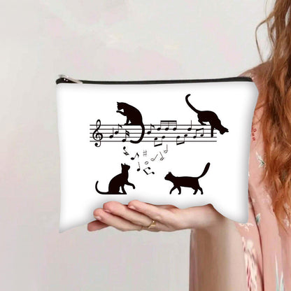 Casual tas met kattenprint
