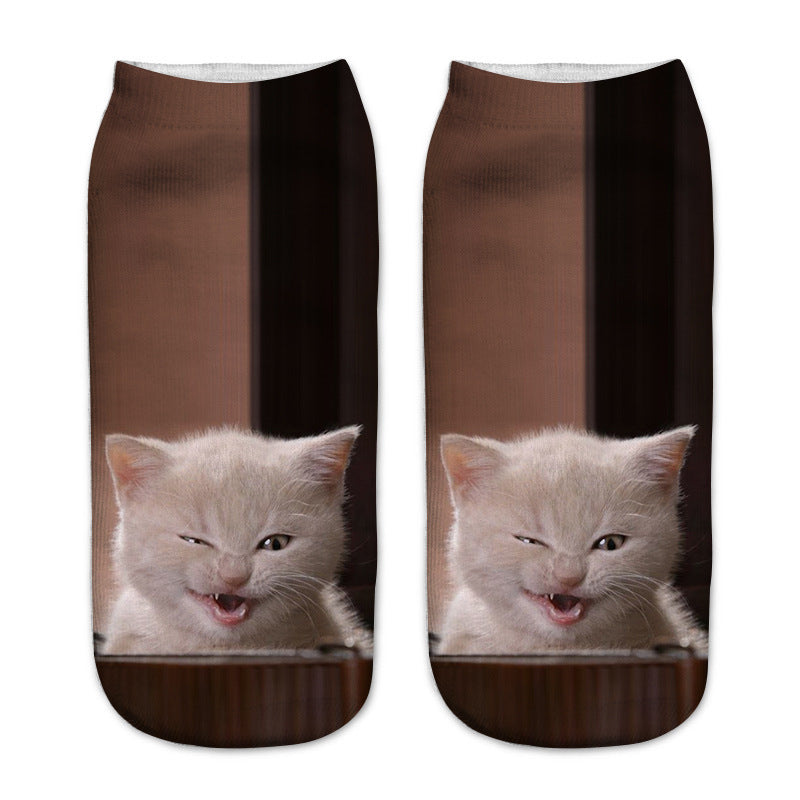 Sokken Met Kattenprint