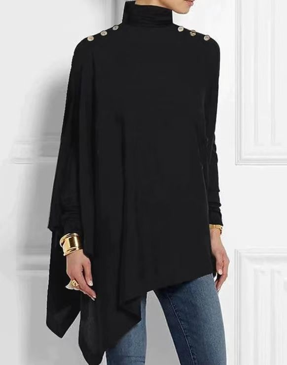 Seren™ - Couture Capeblouse met knopen