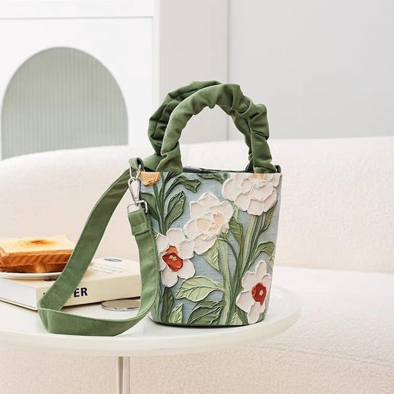 Sac met vintage bloemenprint