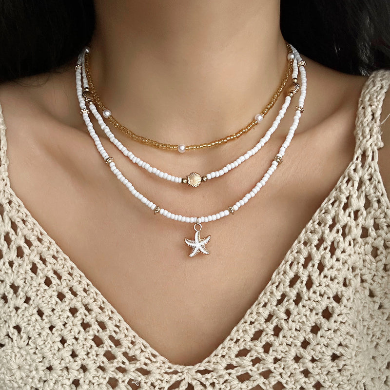 Collier Perlé Bohème Vintage