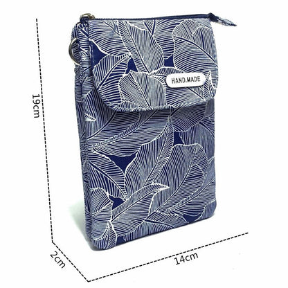 Tas Met Vintage Bladmotief