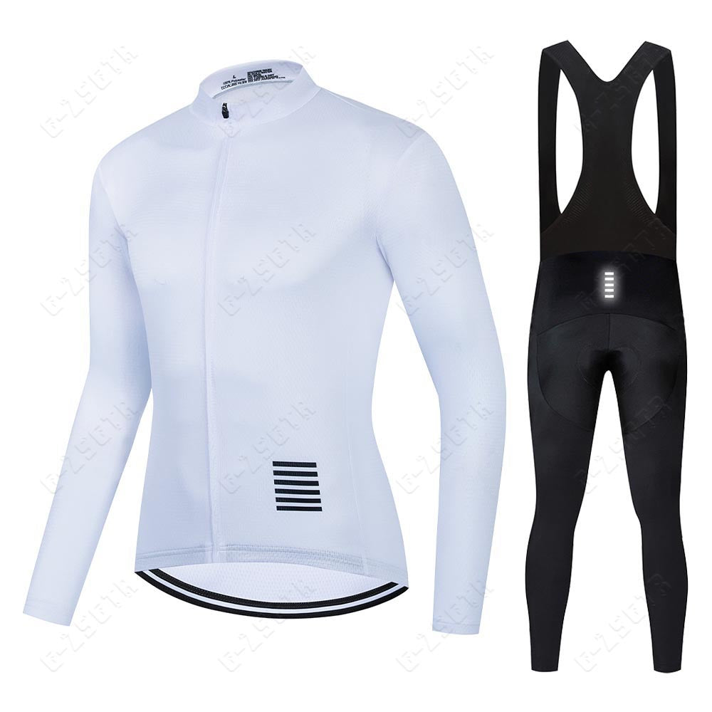 Professionele wielerset met lange mouwen
