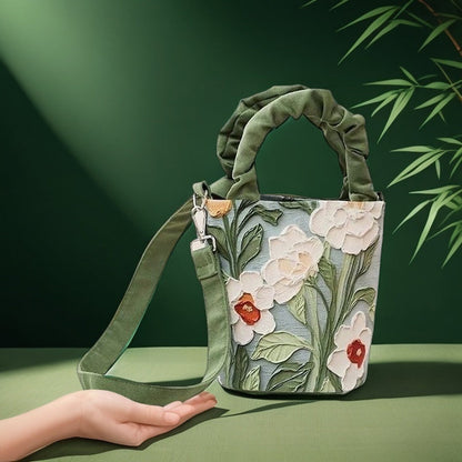 Sac met vintage bloemenprint