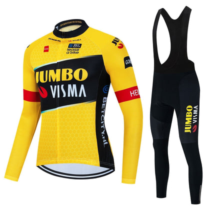 Jumbo Visma - Professionele wielertrui met lange mouwen