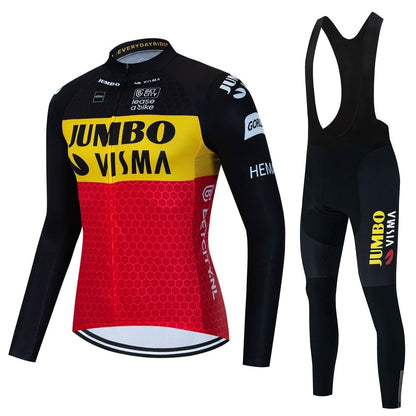Jumbo Visma - Professionele wielertrui met lange mouwen